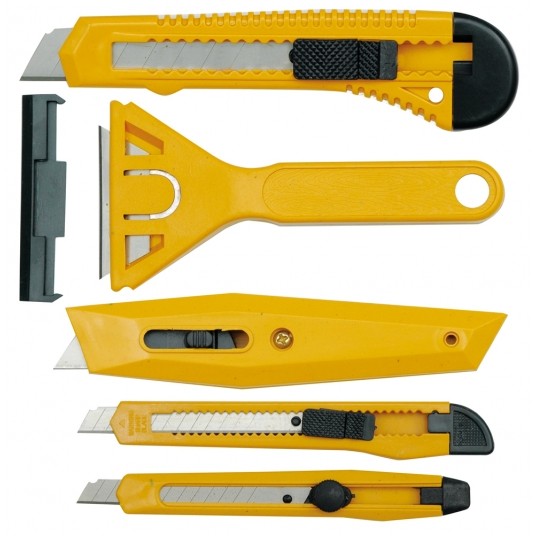 ZESTAW NOŻYKÓW Z OSTRZEM ŁAMANYM 5 SZT. -zdjęcie numer 1