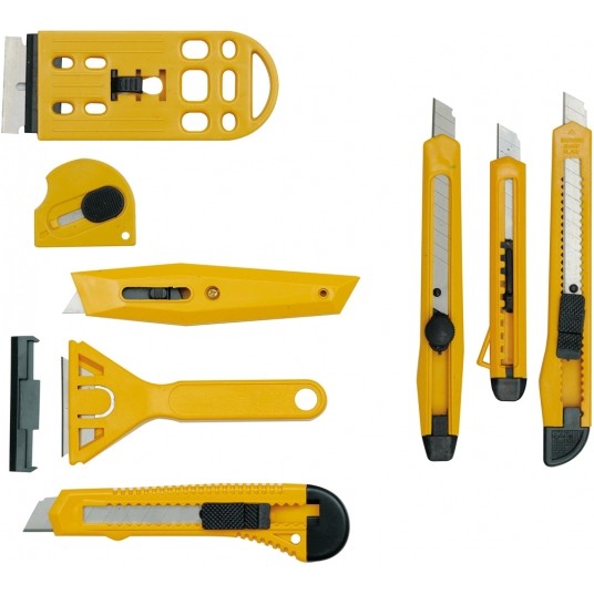 ZESTAW NOŻYKÓW Z OSTRZEM ŁAMANYM 8CZ. -zdjęcie numer 1