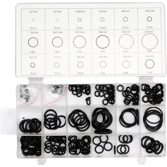 ZESTAW O-RINGÓW GUMOWYCH 225 SZT. -zdjęcie numer 2