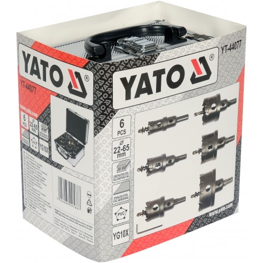 ZESTAW OTWORNIC TCT DO METALU 6SZT. -zdjęcie numer 4