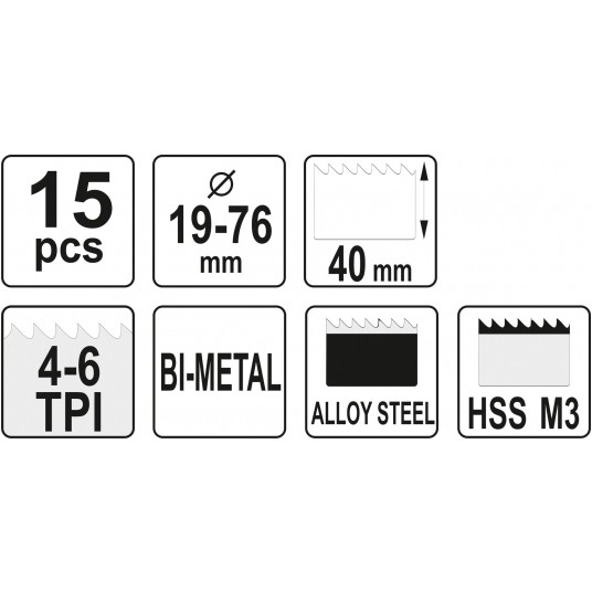 ZESTAW OTWORNIC UNIWERS.15CZ. 19-76MM -zdjęcie numer 5