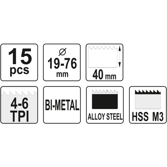 ZESTAW OTWORNIC UNIWERS.15CZ. 19-76MM -zdjęcie numer 5