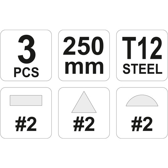 ZESTAW PILNIKÓW DO METALU 3CZ. -zdjęcie numer 3