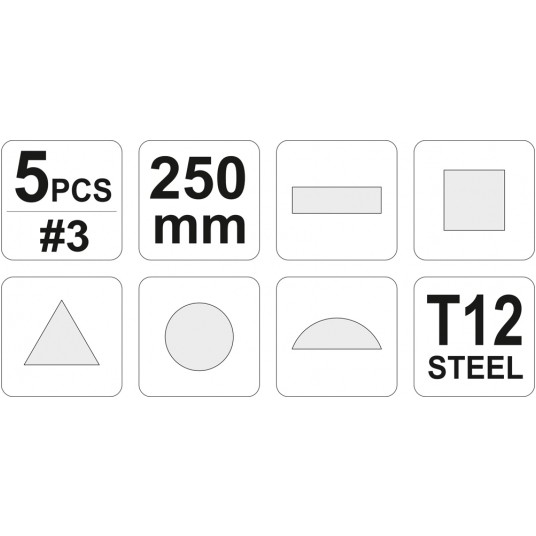 ZESTAW PILNIKÓW DO METALU 5CZ. -zdjęcie numer 3