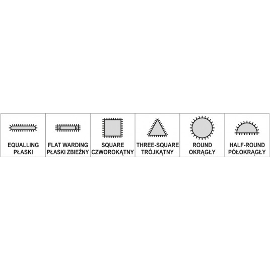 ZESTAW PILNIKÓW IGLAKÓW 6CZ. 3x140x65MM -zdjęcie numer 3