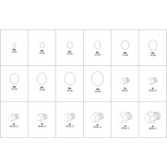 ZESTAW PODKŁADEK ALUMINIOWYCH I KORKÓW -zdjęcie numer 5