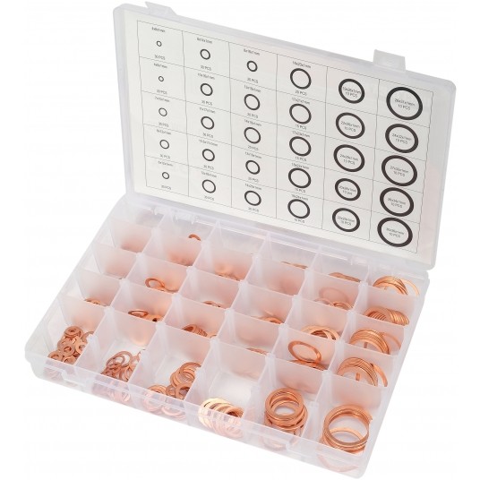 ZESTAW PODKŁADEK MIEDZIANYCH 580 SZT. -zdjęcie numer 2