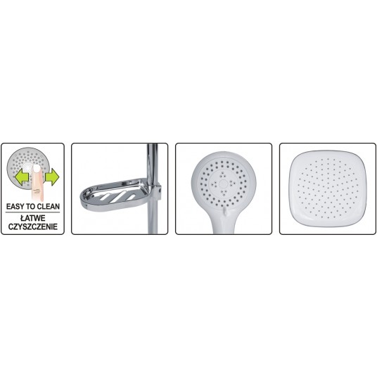 ZESTAW PRYSZNICOWY Z DESZCZOWNICĄ GOCTA -zdjęcie numer 3