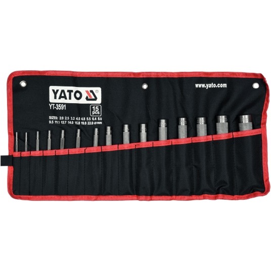 ZESTAW PRZEBIJAKÓW DO SKÓRY 15CZ. -zdjęcie numer 1