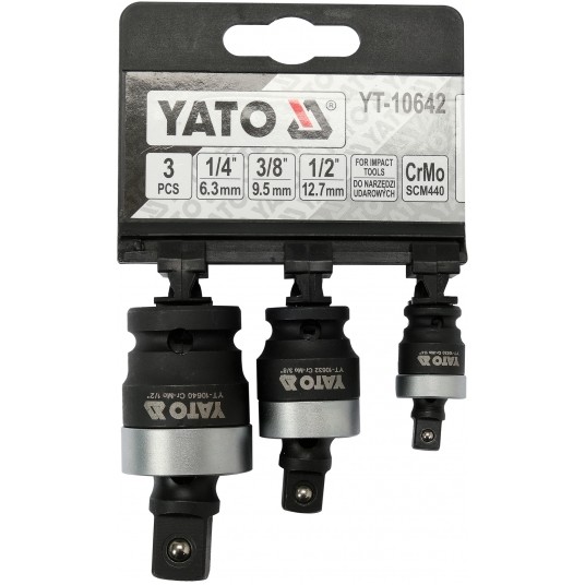 ZESTAW PRZEGUBÓW UDAR 1/4"; 3/8"; 1/2" -zdjęcie numer 4