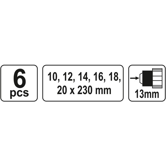 ZESTAW ŚWIDRÓW DO DREWNA 6CZ. 10-20MM -zdjęcie numer 3