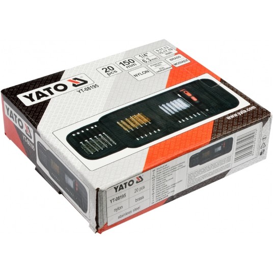 ZESTAW SZCZOTEK DO GNIAZD ŚWIEC 20CZ. -zdjęcie numer 2