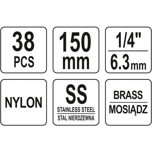ZESTAW SZCZOTEK DO GNIAZD ŚWIEC 38CZ. -zdjęcie numer 4