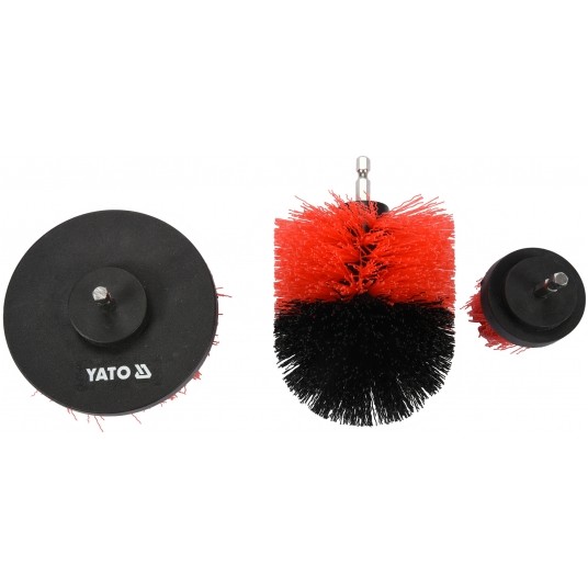 ZESTAW SZCZOTEK NA WIERTARKĘ 3SZT HEX -zdjęcie numer 2