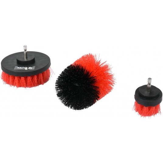 ZESTAW SZCZOTEK NA WIERTARKĘ 3SZT HEX -zdjęcie numer 1