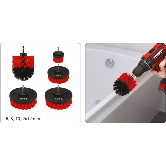 ZESTAW SZCZOTEK NA WIERTARKĘ 5SZT HEX -zdjęcie numer 15