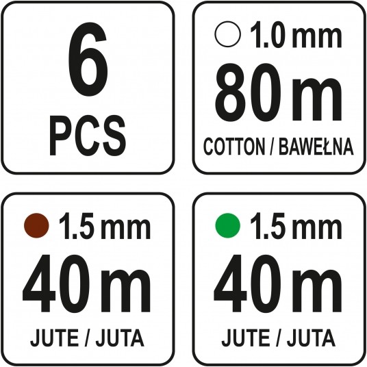ZESTAW SZNURKÓW 6-CZĘŚCIOWY -zdjęcie numer 4