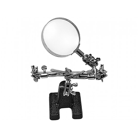 ZESTAW "TRZECIA RĘKA" Z LUPĄ 62MM -zdjęcie numer 1