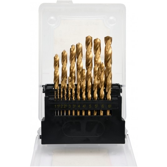 ZESTAW WIERTEŁ DO MET.HSS-TiN 19SZT 1-10 -zdjęcie numer 2