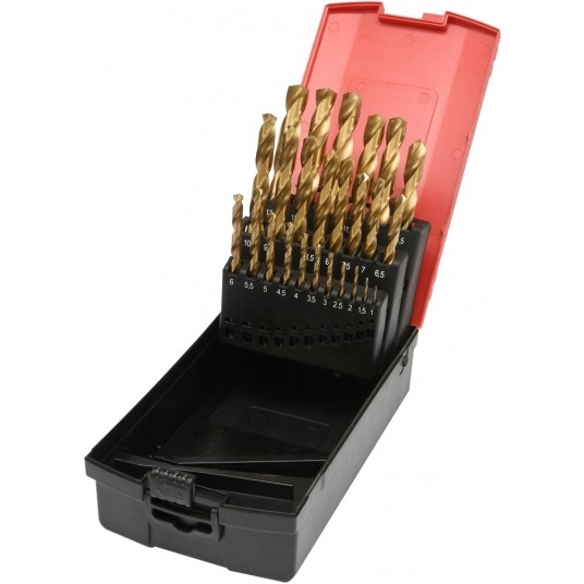 ZESTAW WIERTEŁ DO MET.HSS-TiN 25SZT 1-13 -zdjęcie numer 1