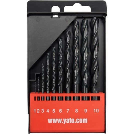 ZESTAW WIERTEŁ DO METAL.HSS 10SZT 1-10MM -zdjęcie numer 1