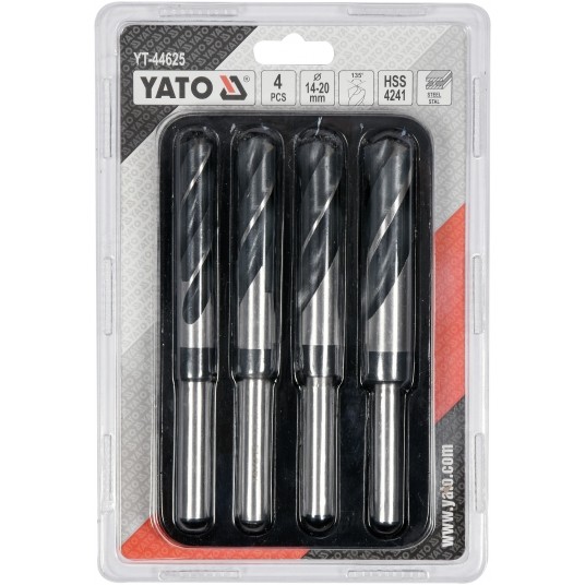 ZESTAW WIERTEŁ DO METALU 4SZT 14-20MM -zdjęcie numer 3