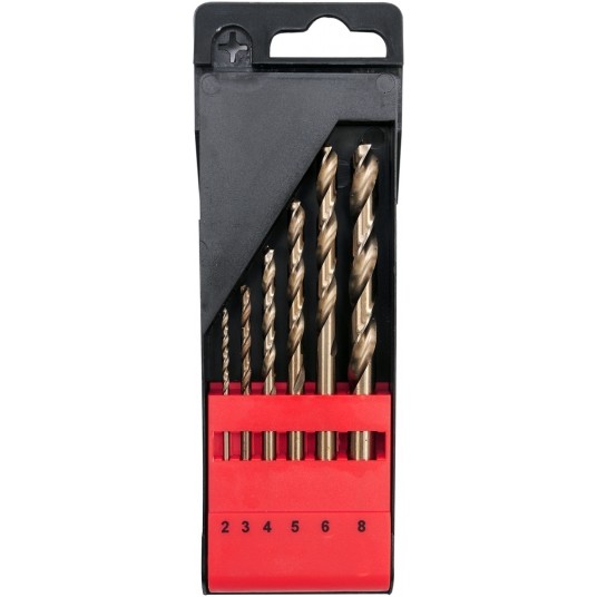 ZESTAW WIERTEŁ DO METALU CO-HSS 6SZT 2-8 -zdjęcie numer 1