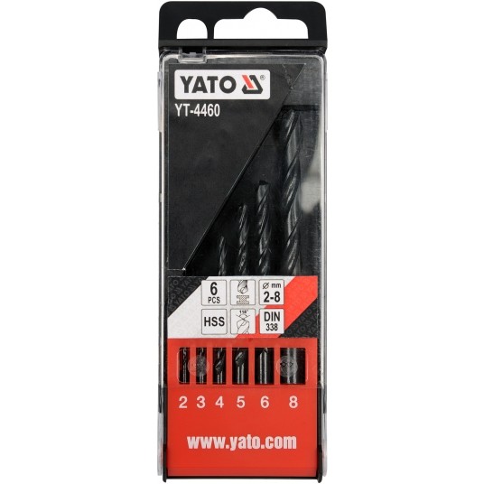 ZESTAW WIERTEŁ DO METALU HSS 6SZT 2-8MM -zdjęcie numer 2