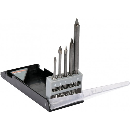 ZESTAW WIERTEŁ DO SZKŁA I CERAMIKI 5SZT. -zdjęcie numer 2