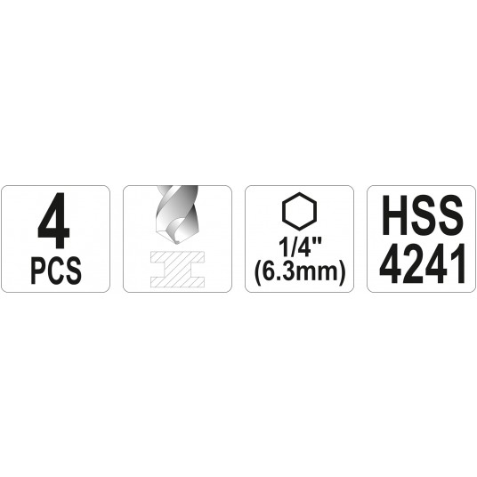 ZESTAW WIERTEŁ UNIWE Z UCHWYTEM HEX -zdjęcie numer 8