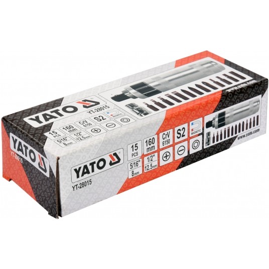 ZESTAW-WKRĘT. UDAROWY Z KOŃCÓWKAMI 15SZT -zdjęcie numer 4