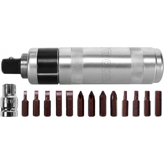 ZESTAW-WKRĘT. UDAROWY Z KOŃCÓWKAMI 15SZT -zdjęcie numer 2