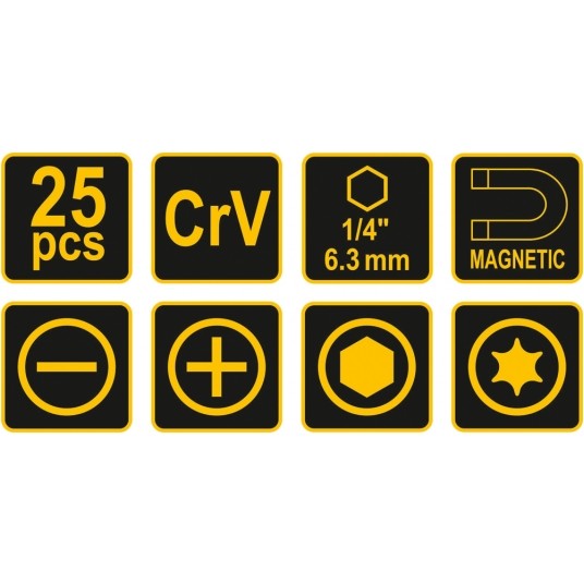 ZESTAW - WKRĘTAK Z KOŃCÓWKAMI, 25SZT -zdjęcie numer 4