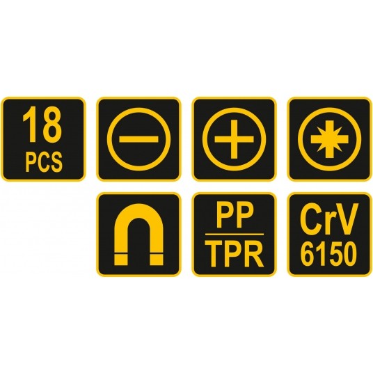 ZESTAW WKRĘTAKÓW 18SZT. -zdjęcie numer 4