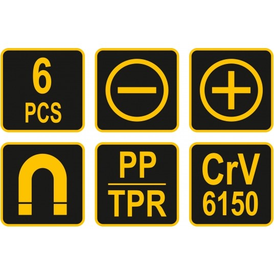 ZESTAW WKRĘTAKÓW 6SZT. -zdjęcie numer 3