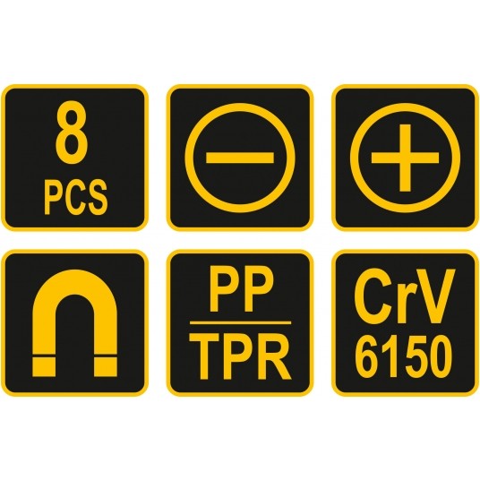 ZESTAW WKRĘTAKÓW 8SZT. -zdjęcie numer 3