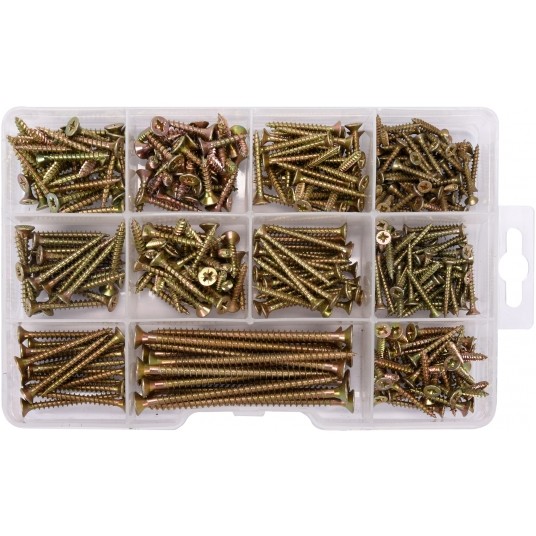 ZESTAW WKRĘTÓW DO DREWNA 370SZT. -zdjęcie numer 1