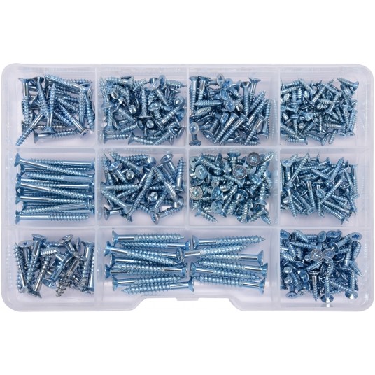 ZESTAW WKRĘTÓW DO DREWNA 390SZT. -zdjęcie numer 1