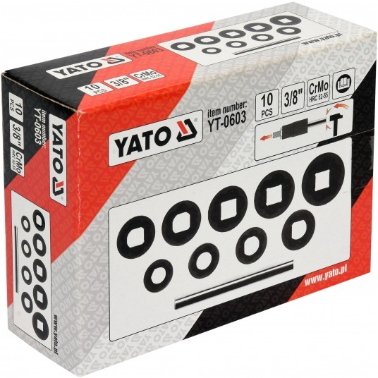 ZESTAW WYKRĘTAKÓW DO ŚRUB 3/8" 10CZ -zdjęcie numer 4