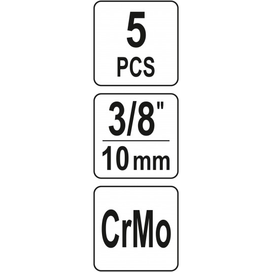 ZESTAW WYKRĘTAKÓW DO ŚRUB 5 SZTUK -zdjęcie numer 5