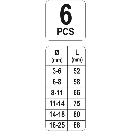 ZESTAW WYKRĘTAKÓW DO ŚRUB 6CZ. -zdjęcie numer 4
