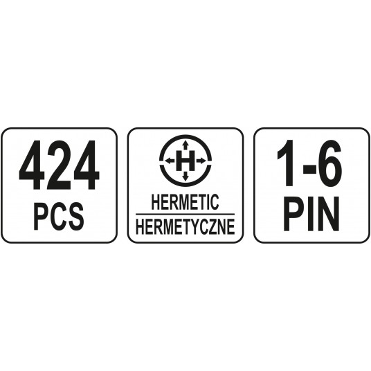 ZESTAW ZŁĄCZY ELEKTRYCZNYCH HERM 424 SZT -zdjęcie numer 5