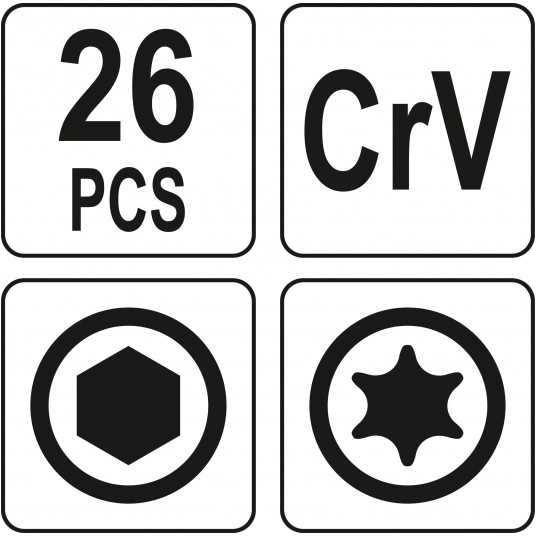 ZESTAWY KLUCZY IMBUSOWYCH 26SZT. -zdjęcie numer 5