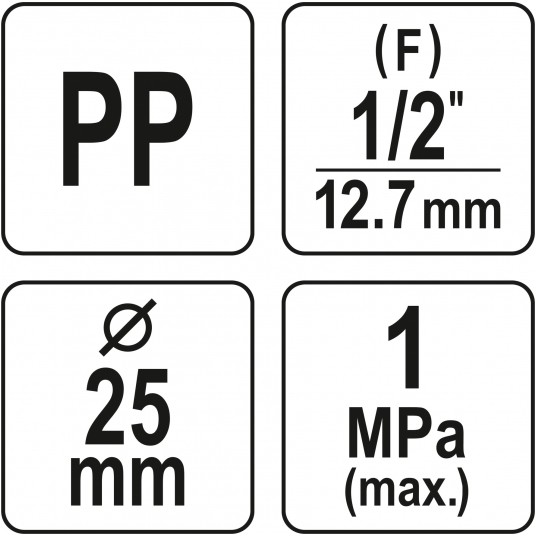 ZŁĄCZKA PP GW 25MM X 1/2" -zdjęcie numer 4