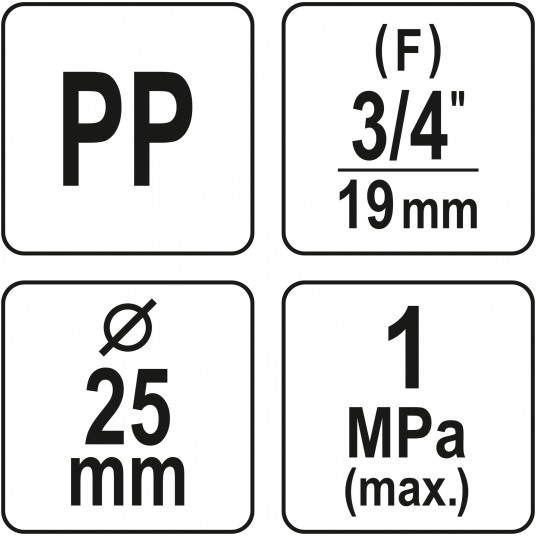 ZŁĄCZKA PP GW 25MM X 3/4" -zdjęcie numer 4