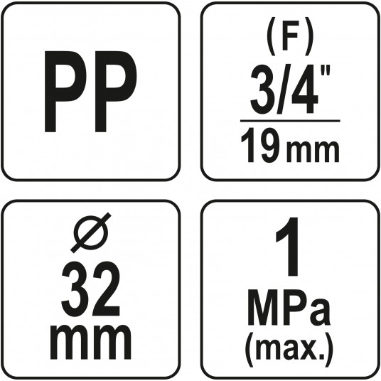 ZŁĄCZKA PP GW 32MM x 3/4" -zdjęcie numer 4