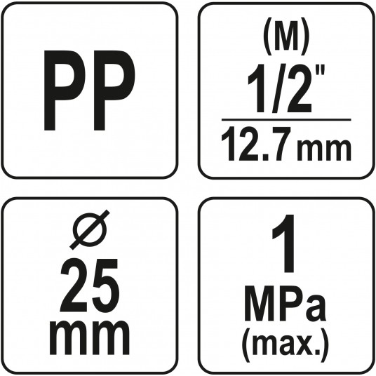 ZŁĄCZKA PP GZ 25MM X 1/2" -zdjęcie numer 4