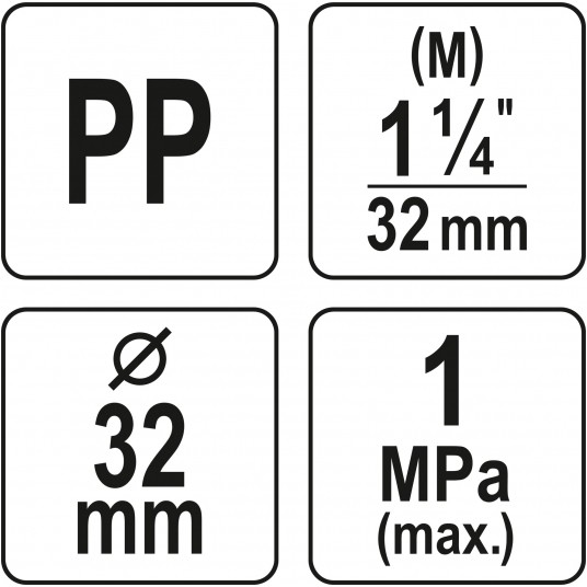 ZŁĄCZKA PP GZ 32MM x 1-1/4" (5/4") -zdjęcie numer 4