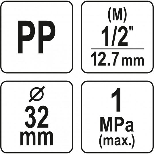ZŁĄCZKA PP GZ 32MM x 1/2" -zdjęcie numer 4