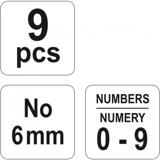 ZNACZNIKI CYFROWE 9 CZ NO 6 mm -zdjęcie numer 3